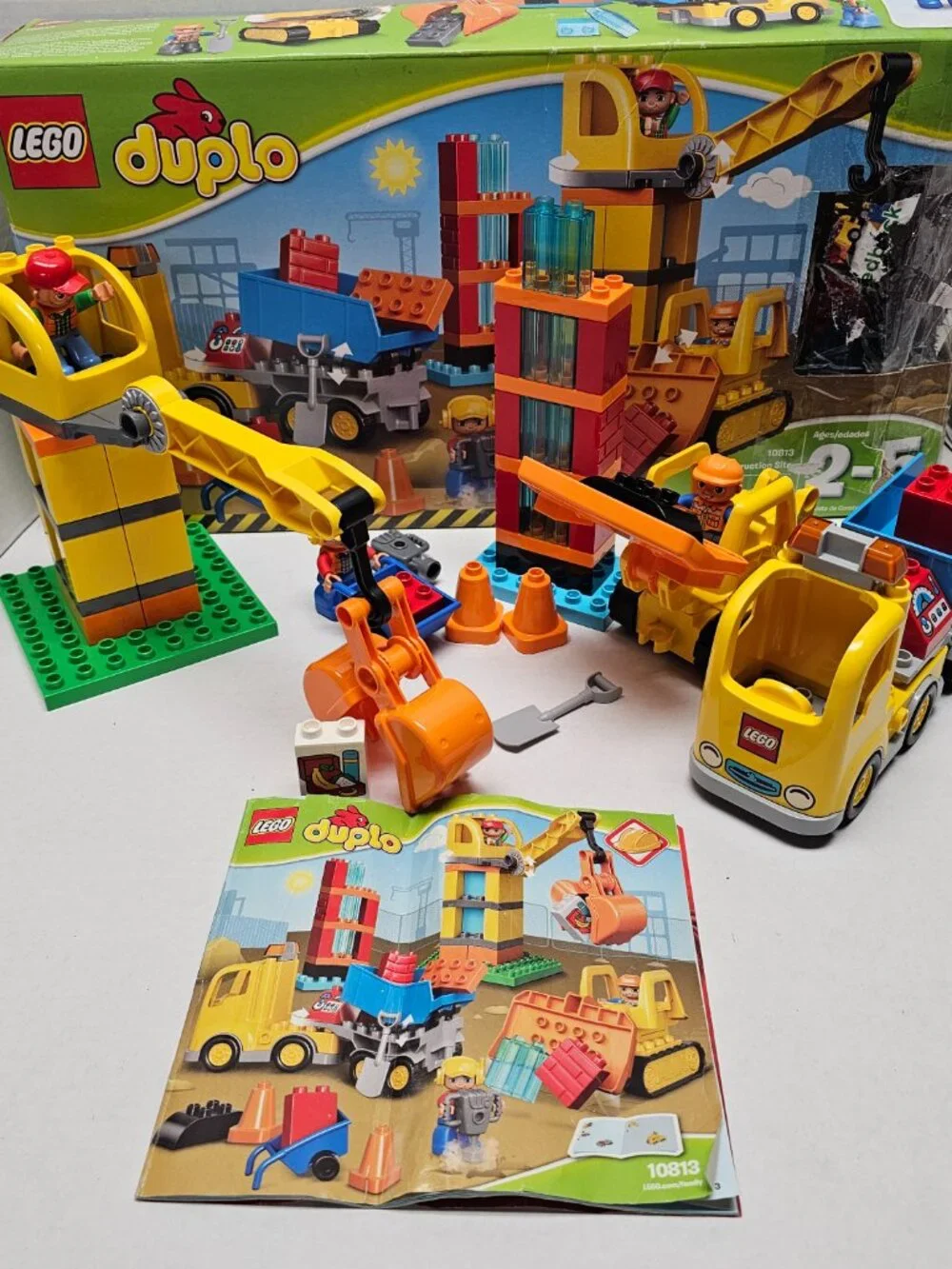 Lego Duplo Town Big Construction Site Boy Girl Toddler 10813 Huge Set +